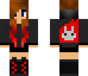 red fire bunny girl