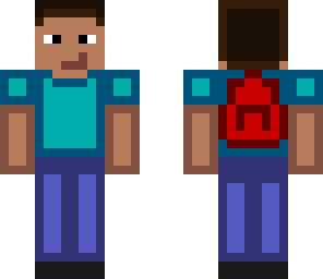 highlighted steve with backpack