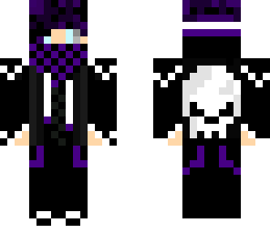 purple skull hoodie