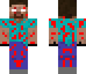 herobrine with a bit of blood
