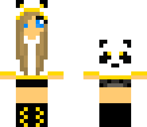 cute yellow panda girl