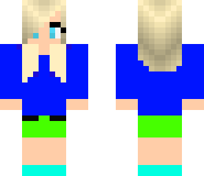 blue girl