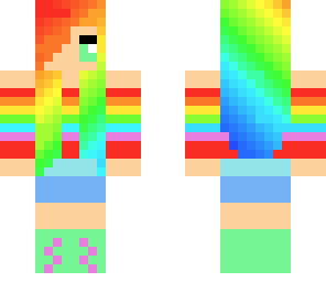 rainbow girl