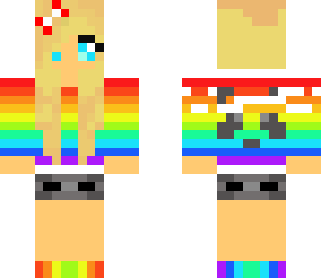 cute rainbow girl