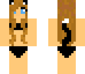 cat girl in binkini