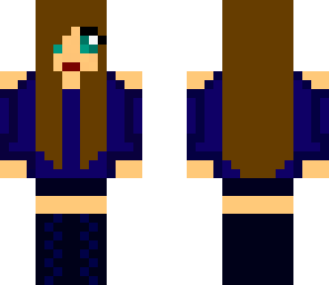 blue teen girl