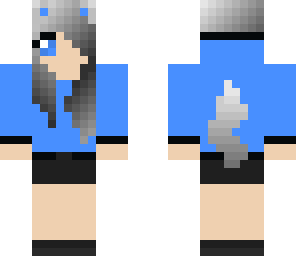 blue wolf girl