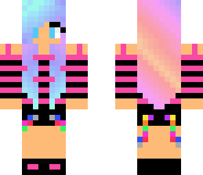 pink and black girl