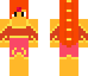 flame princess with long hair
