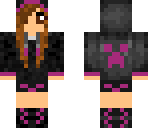 creeper girl hoodie