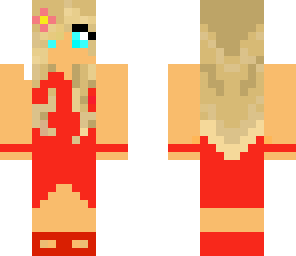 red wedding dress