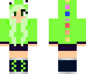 green dino girl