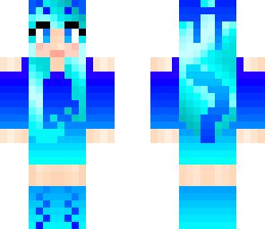 blue cat girl