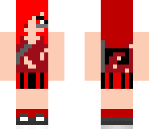 vampire rocker girl red