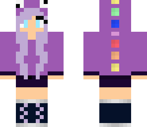 purple dino girl