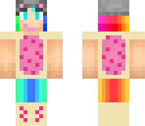 nyan cat rainbow girl