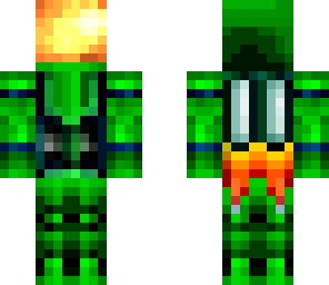 green astronaut