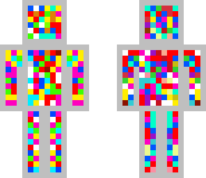 bright rainbow slime guy