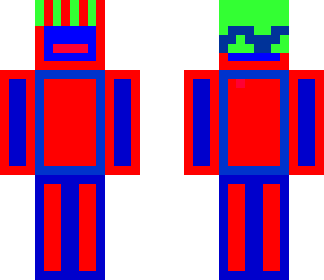 red blue men