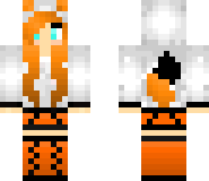 orange wolf girl - edit