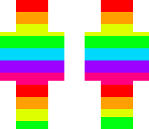 exciting rainbow character