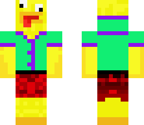 derpy duck in shorts