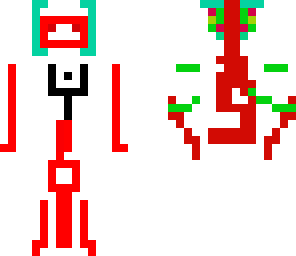 space man with designs