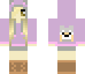 purple wolfy girl