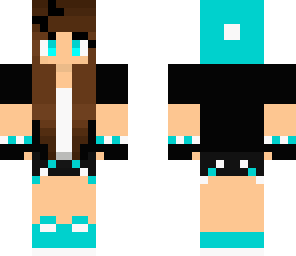 blue skater girl
