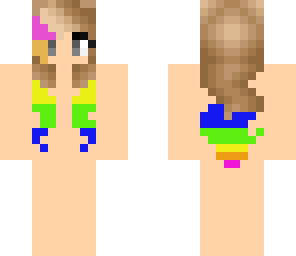 rainbow hair skin base