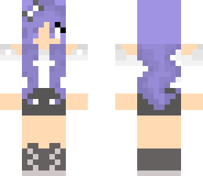 bleu haired girl