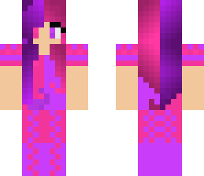 purple and pink girl