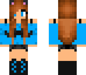 a cute blue mustache girl