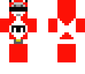 red minecraft ranger cow