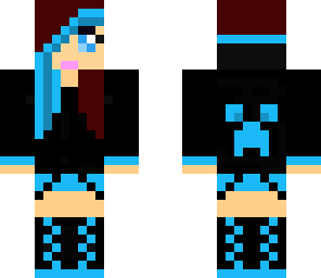 creeper girl blue