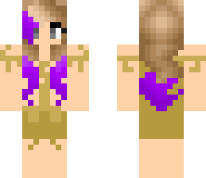 slave girl with purple hair