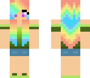 summer rainbow girl