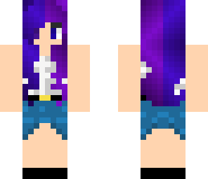 purple and blue hair uniform girl fixed