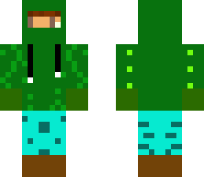 me in green jacket