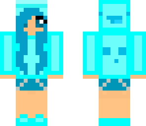blue slime and derp girl