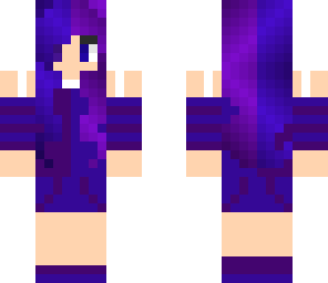 purple and blue girl