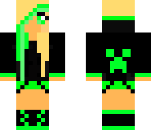 finished neon green gal