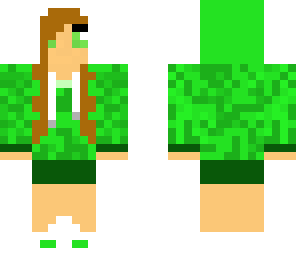 green hoodie