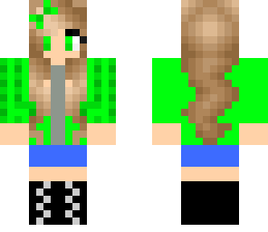 green teenage girl
