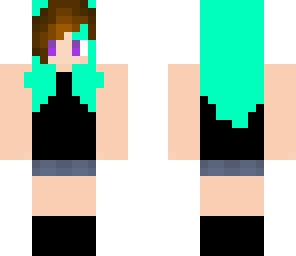 girl with green hair