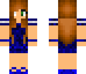 girl with blue dress