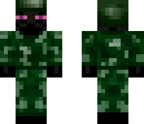 enderman in the army skin