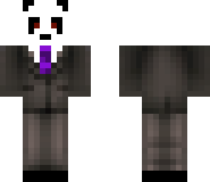 panda w garniturze