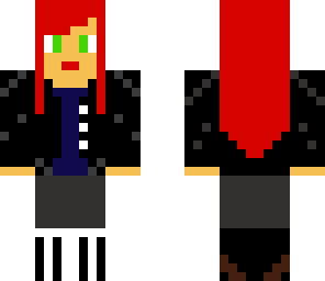 redheaded girl in a jacket