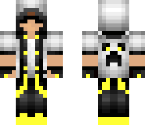 black and yellow creeper hoodie